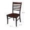 International Concepts Set of 2 Cosmo Roma Chairs, Espresso C581-310P - alternate 10